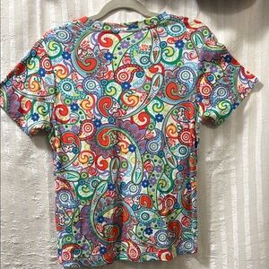 Lulu-B Multicolor Paisley Short Sleeve Tee